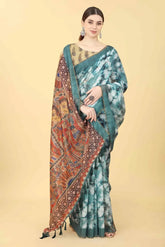 Blossom? Festive Glow Saree-SZ-INDIGO-1420